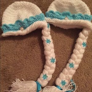 handmade Elsa knitted hat/ only one available