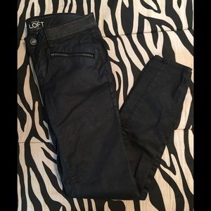 Loft Black Skinny Jeans (Petite)