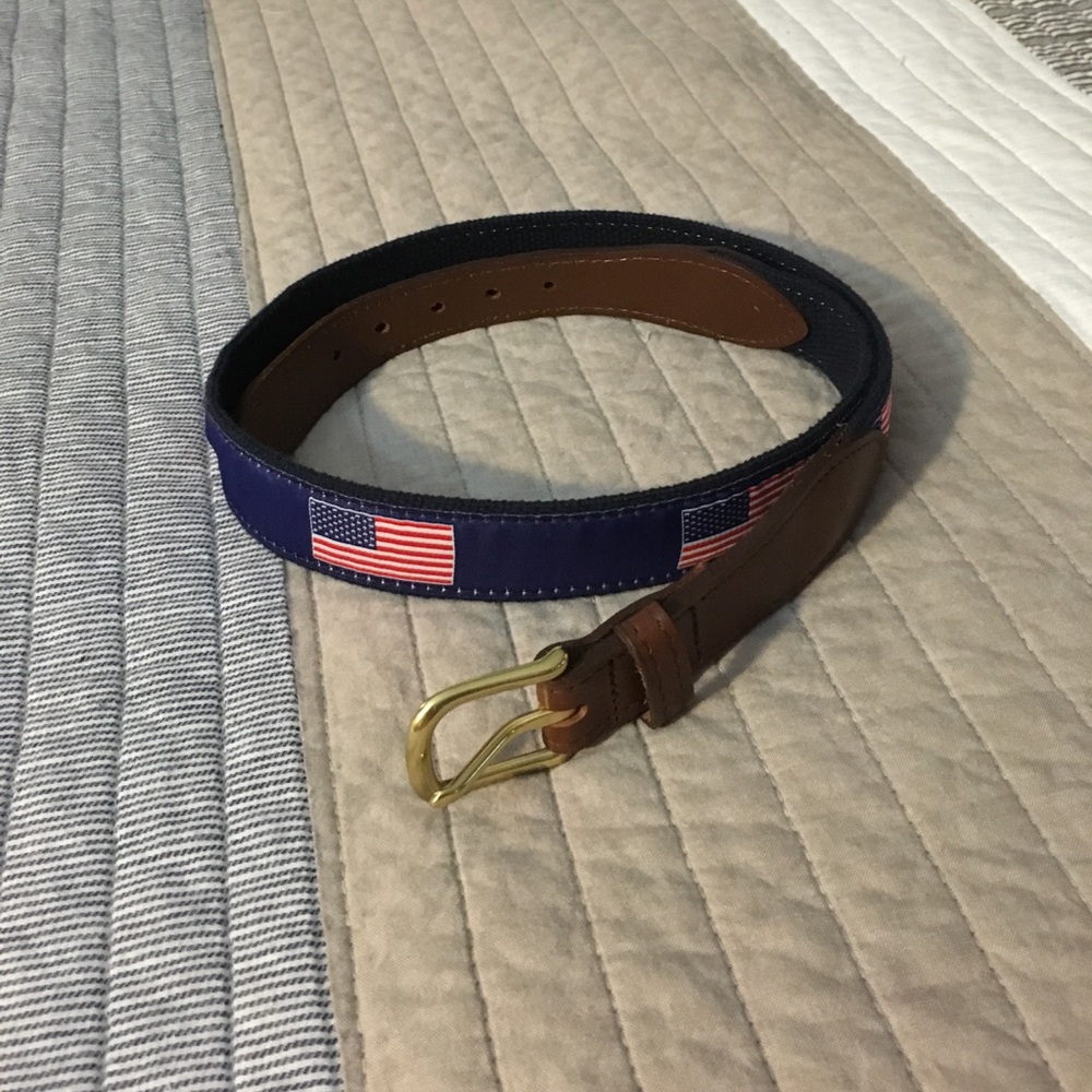 Men's American flag belt