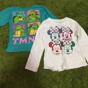 💖 Lot of 2 Long Sleeve tees