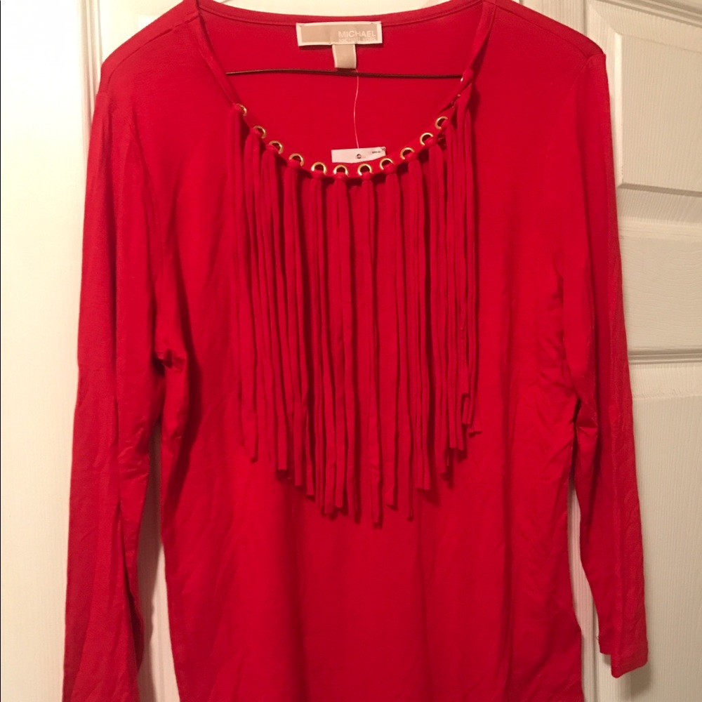 MK fringe sweater