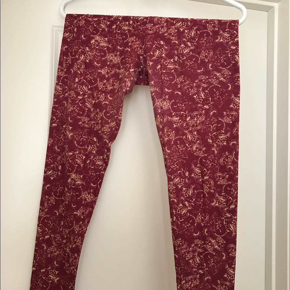 LLR OS leggings in mauve/dusty rose