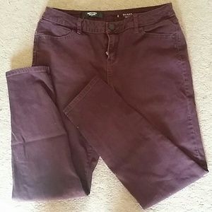 Vera Wang Plum Skinny Jeans