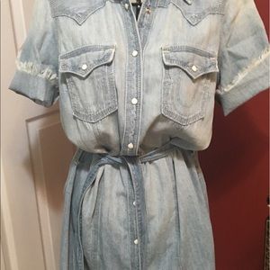 True Religion blue jean dress