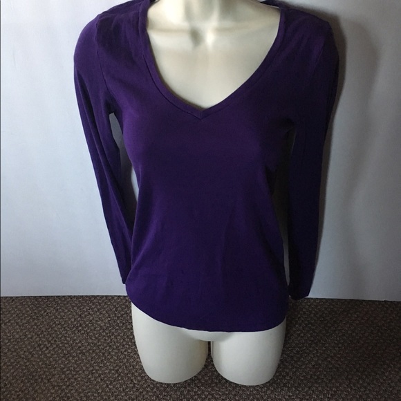 Women's J.Crew Purple Long Sleeve Top Size S - Picture 1 of 4