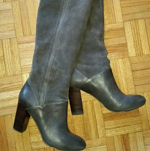 Elliott Lucca high heeled real leather boots