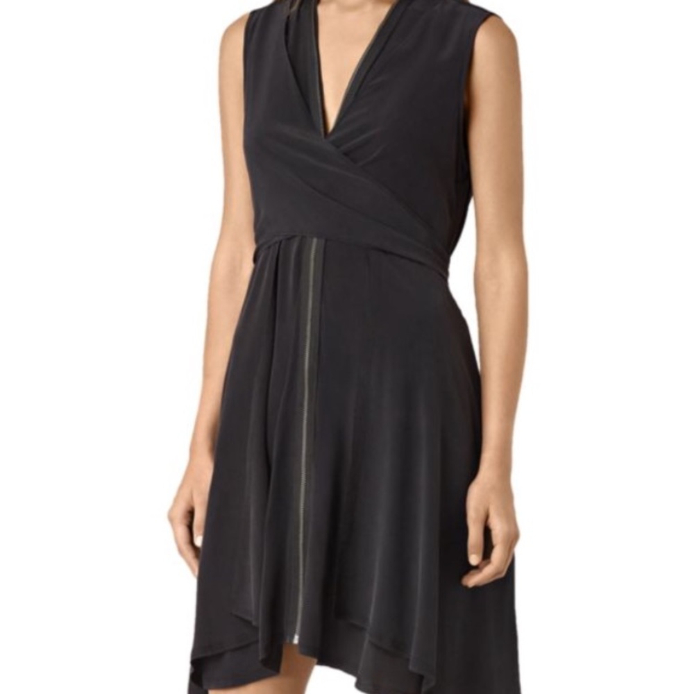AllSaints Jayda Silk Dress