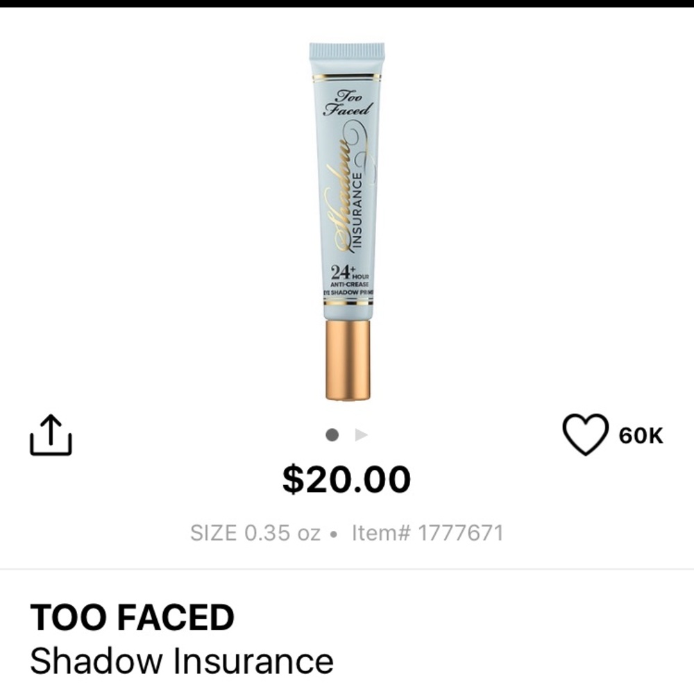 Too Faced Shadow Insurance