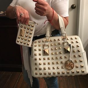 Michael Kors Studded Bag and Wallet Set