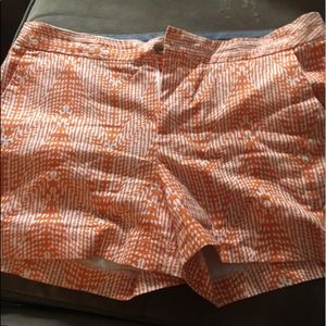 Preowned orange and white Banana Republic Shorts