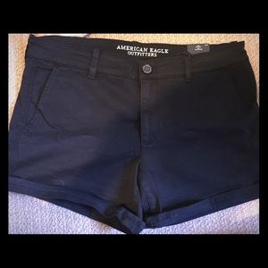 AEO black shorts NWT