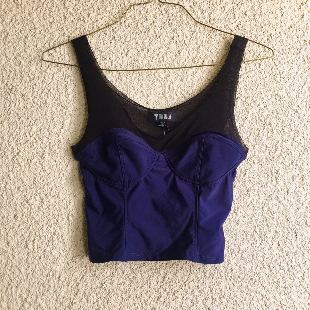✨4TH OF JULY SALE✨Urban Outfitters Blue Crop Top