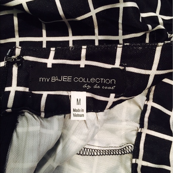 Black & white plaid circle skirt - Picture 4 of 5