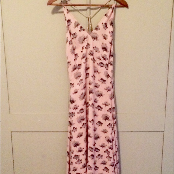 Rebecca Minkoff Graphic Flower Pink Maxi Dress - Picture 3 of 8