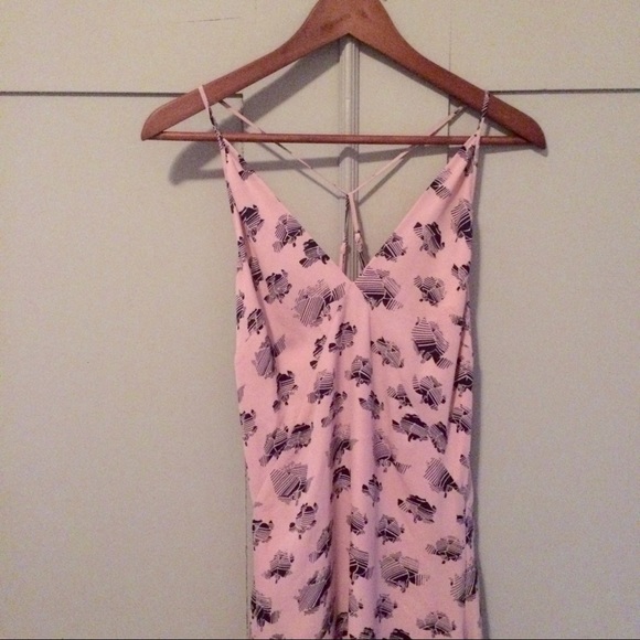 Rebecca Minkoff Graphic Flower Pink Maxi Dress - Picture 4 of 8