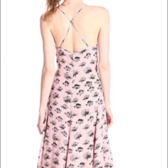 Rebecca Minkoff Graphic Flower Pink Maxi Dress - Picture 2 of 8