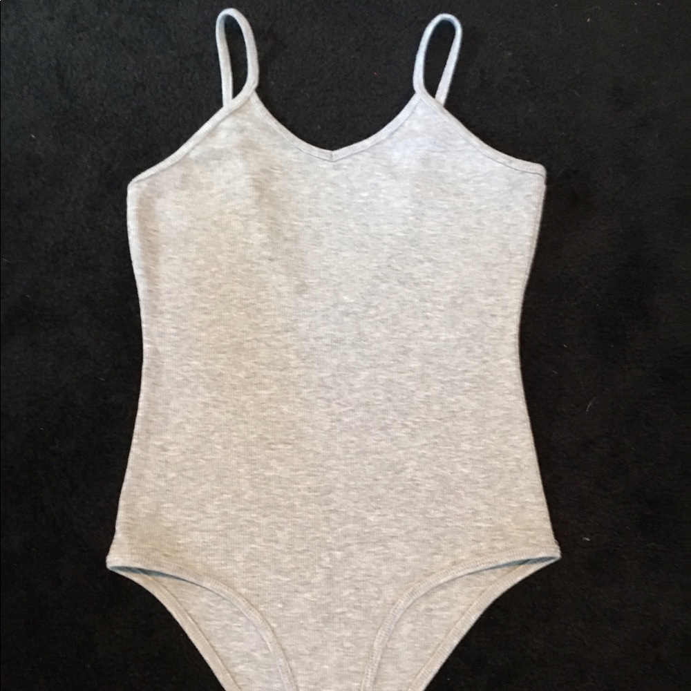 Gray body suit