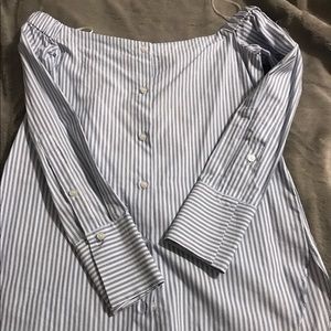 New Drew off the shoulder 3/4 length shirt.