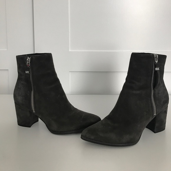Gray MK booties - Picture 1 of 2