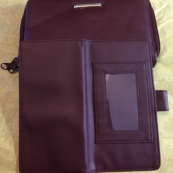 💰Reddish/brownish•Genuine leather 2 zip wallet💰 - Picture 6 of 6