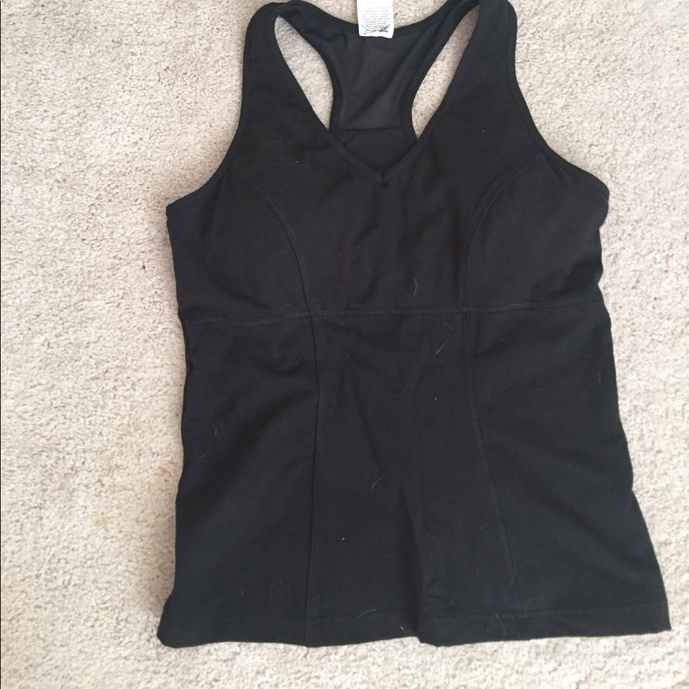 Black workout tank