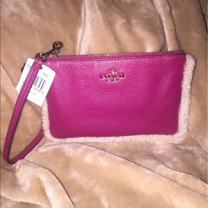 Coach Wristlet Hot Pink
