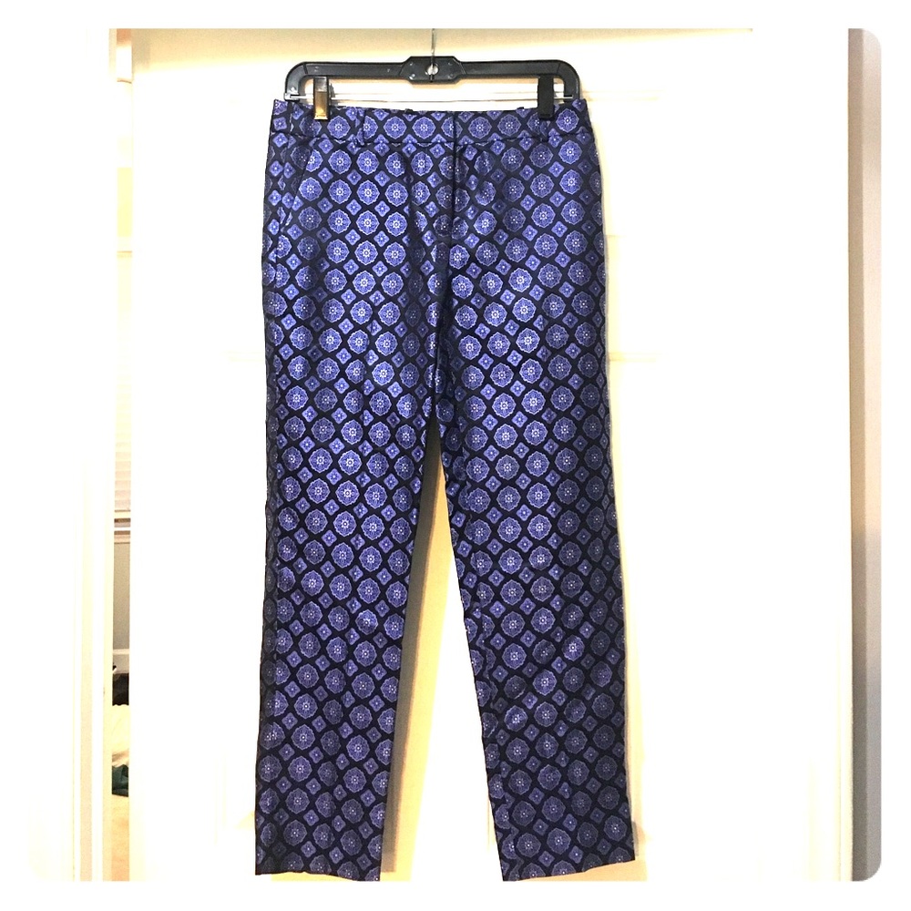 Jcrew silk capri pant, size 0