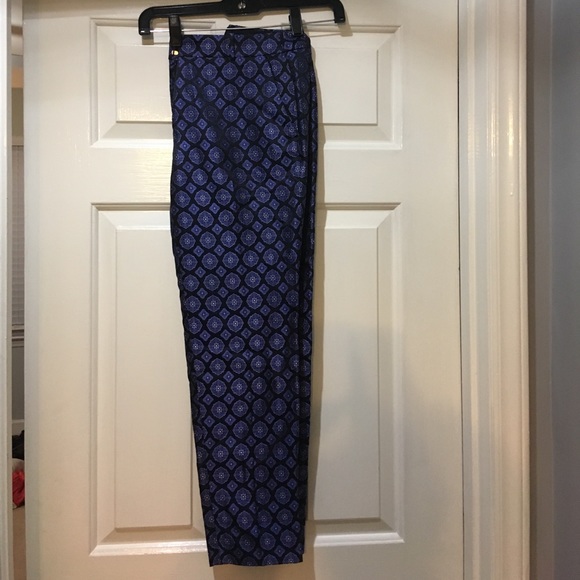 Jcrew silk capri pant, size 0 - Picture 2 of 3
