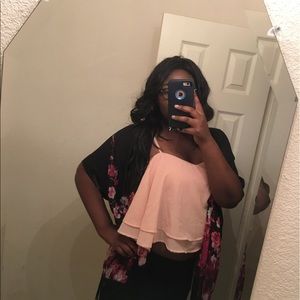 Floral translucent Cardigan