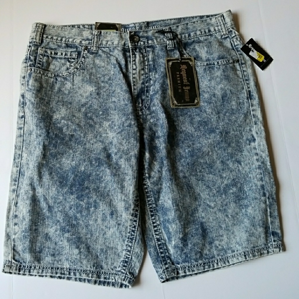 Request Acid blue mens jeans shorts size 38