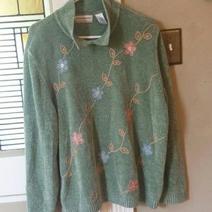 Chenille Embroidered Sweater