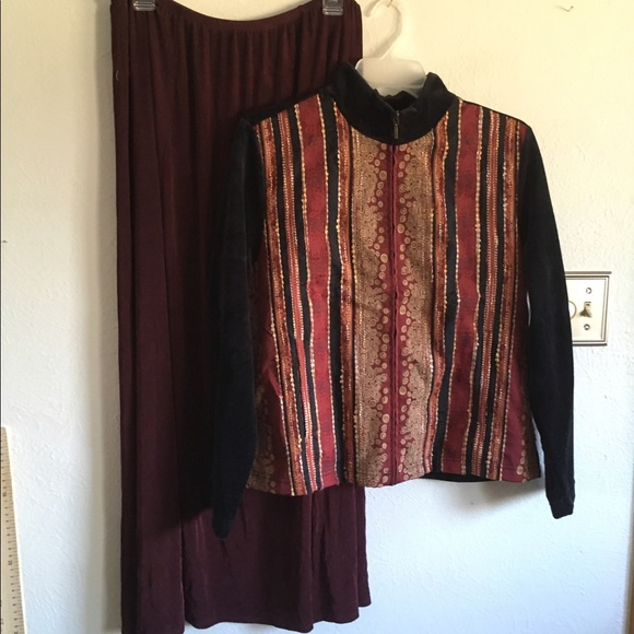 Citiknits long traveler skirt no-wrinkle travelers - Picture 1 of 4
