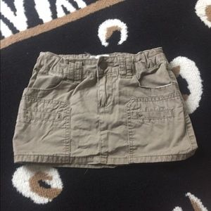 Green Khaki Skirt