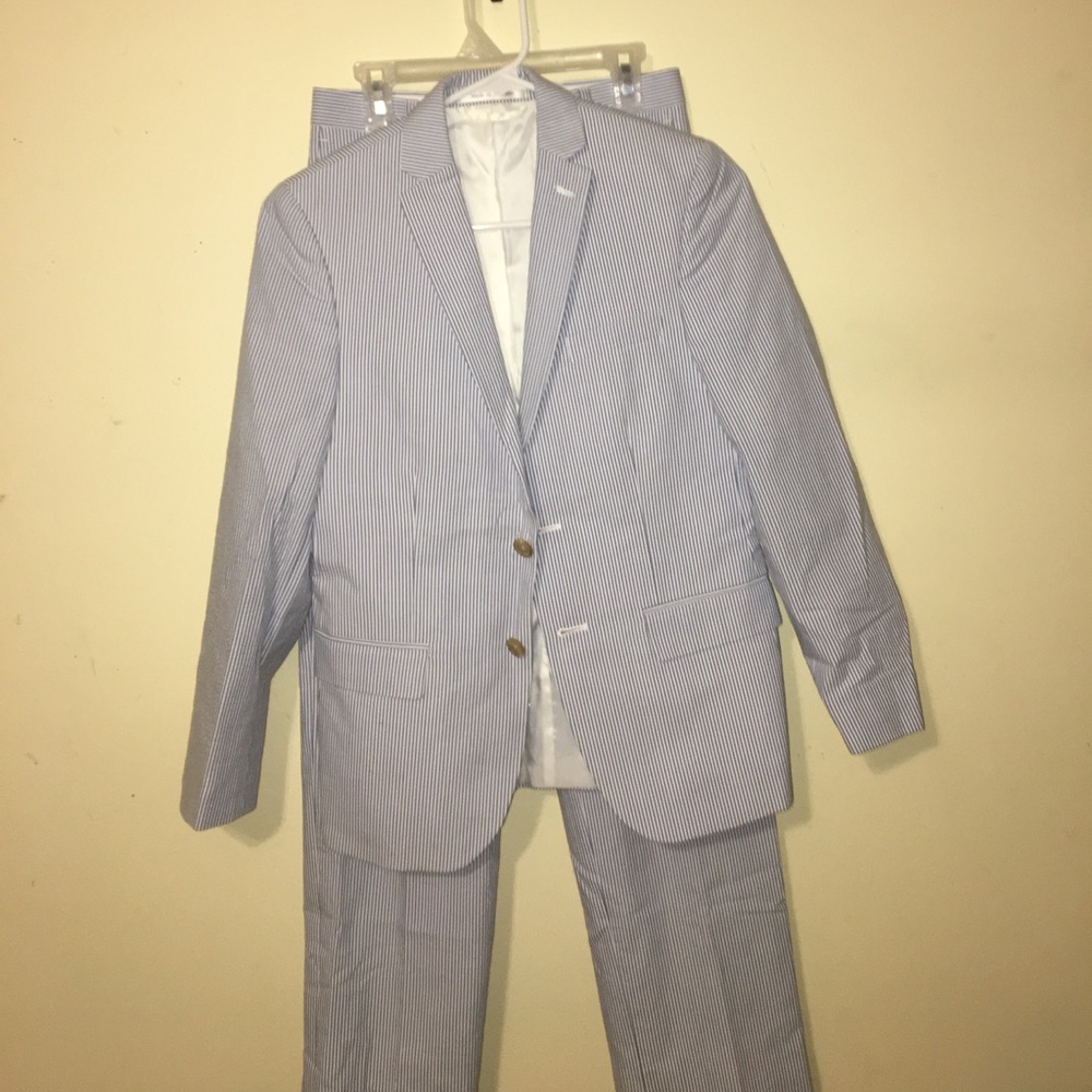 Ralph Lauren Boys Seersucker Suit