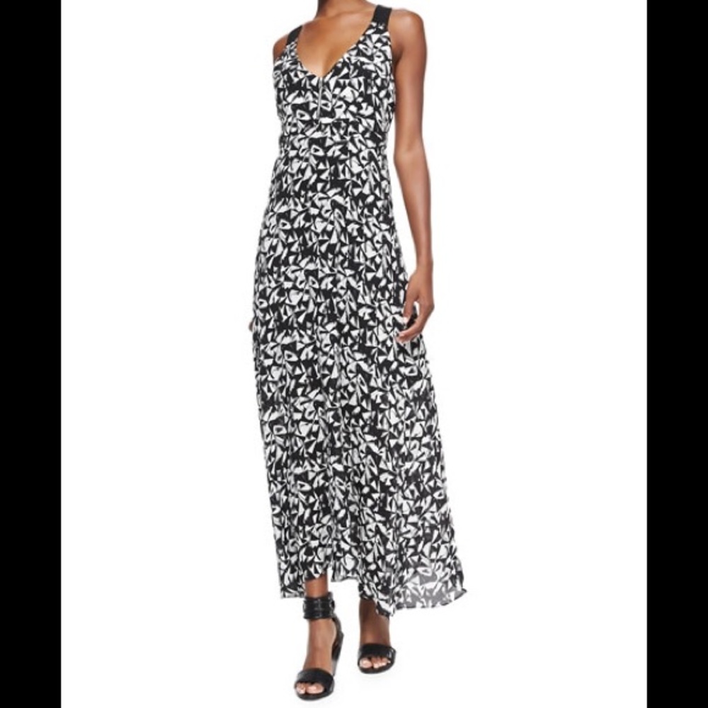 A.L.C. "Patti" sleeveless fan-printed dress