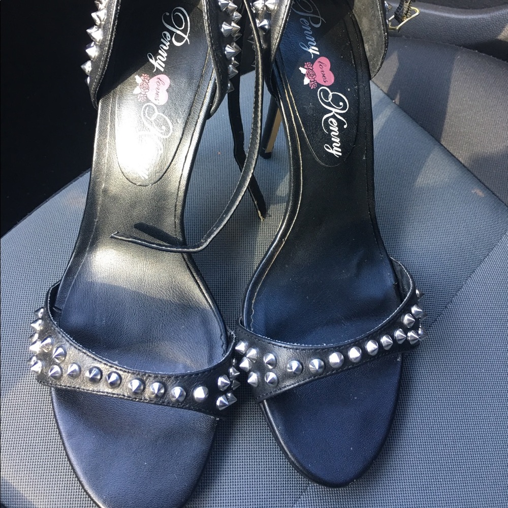 Black Spiked Stilettos