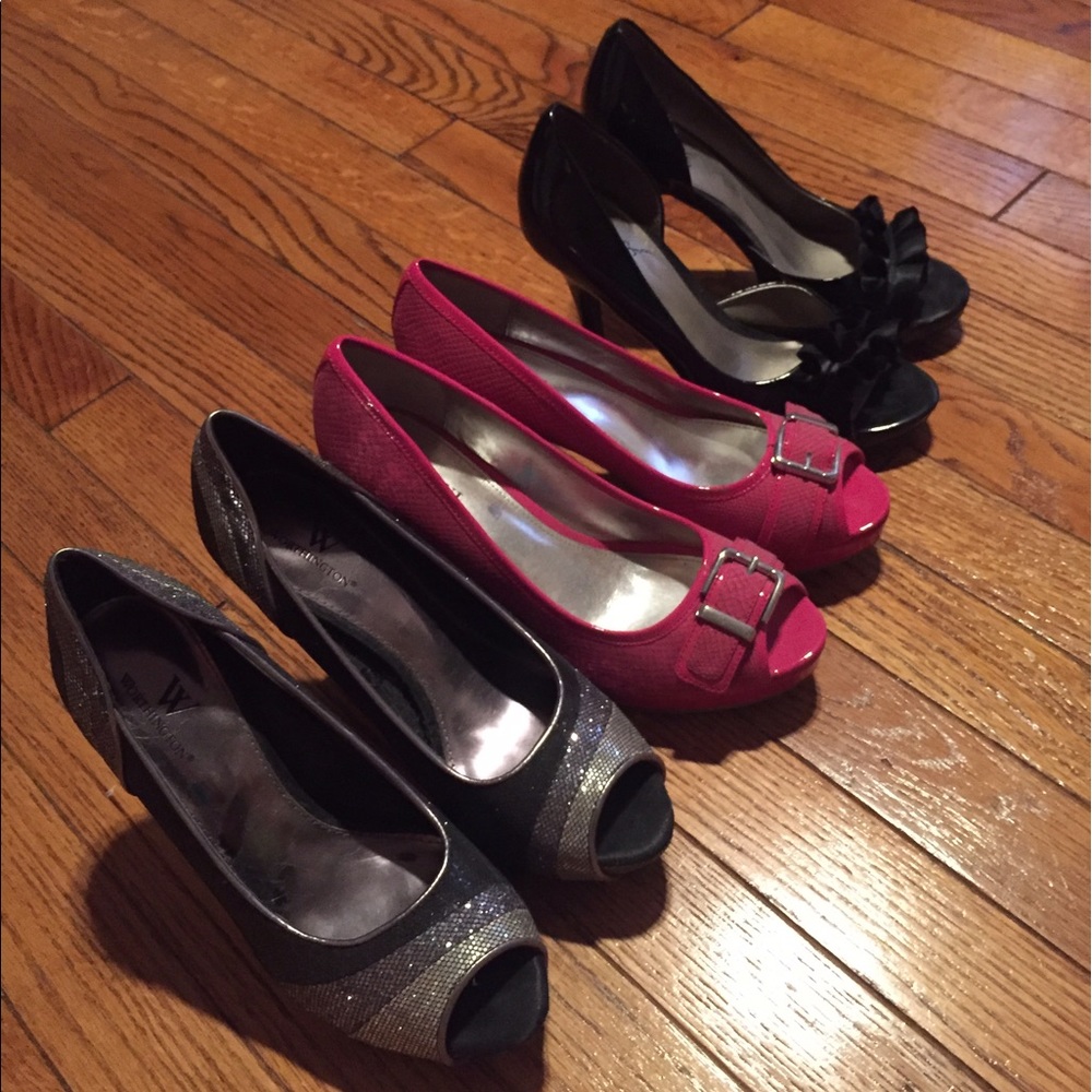 3 pairs of heels!