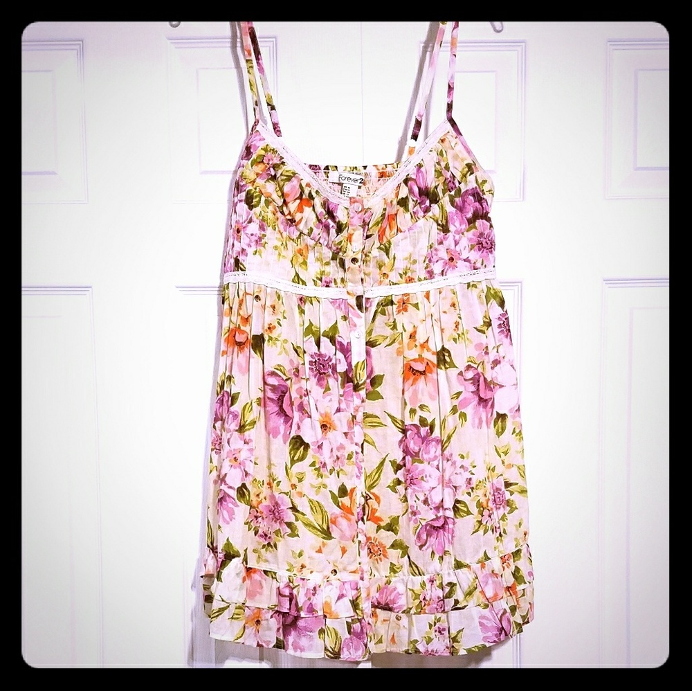 Floral empire waist shirt dress