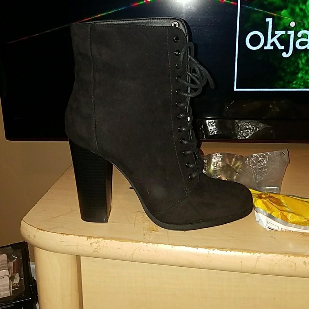Black ankle boots