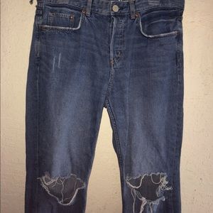 H&M Boyfriend Ripped Jeans