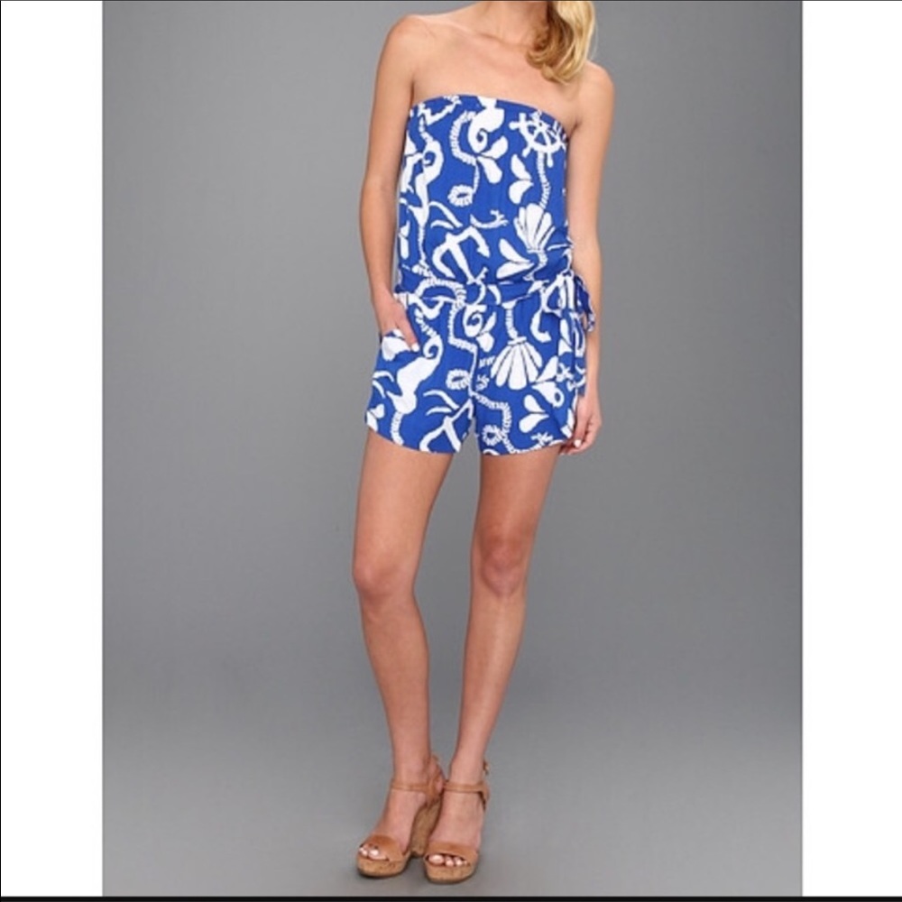 NWOT Lilly Pulitzer strapless romper.