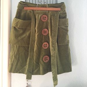 Olive green skirt