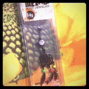 Rasta Dream catcher belly/naval ring