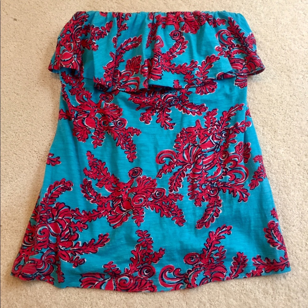 Lilly Pulitzer strapless top