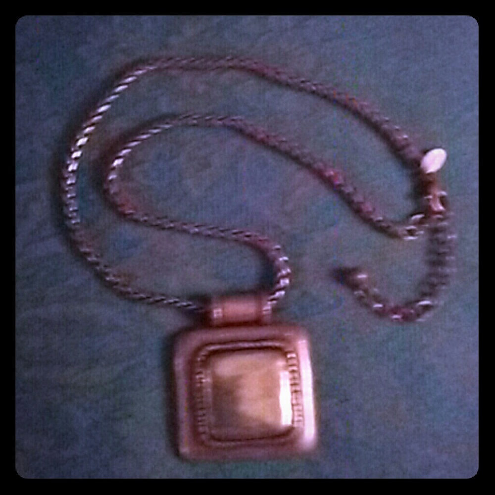 Chico's brushed silver necklace