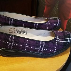 Dr Martens purple plaid 7