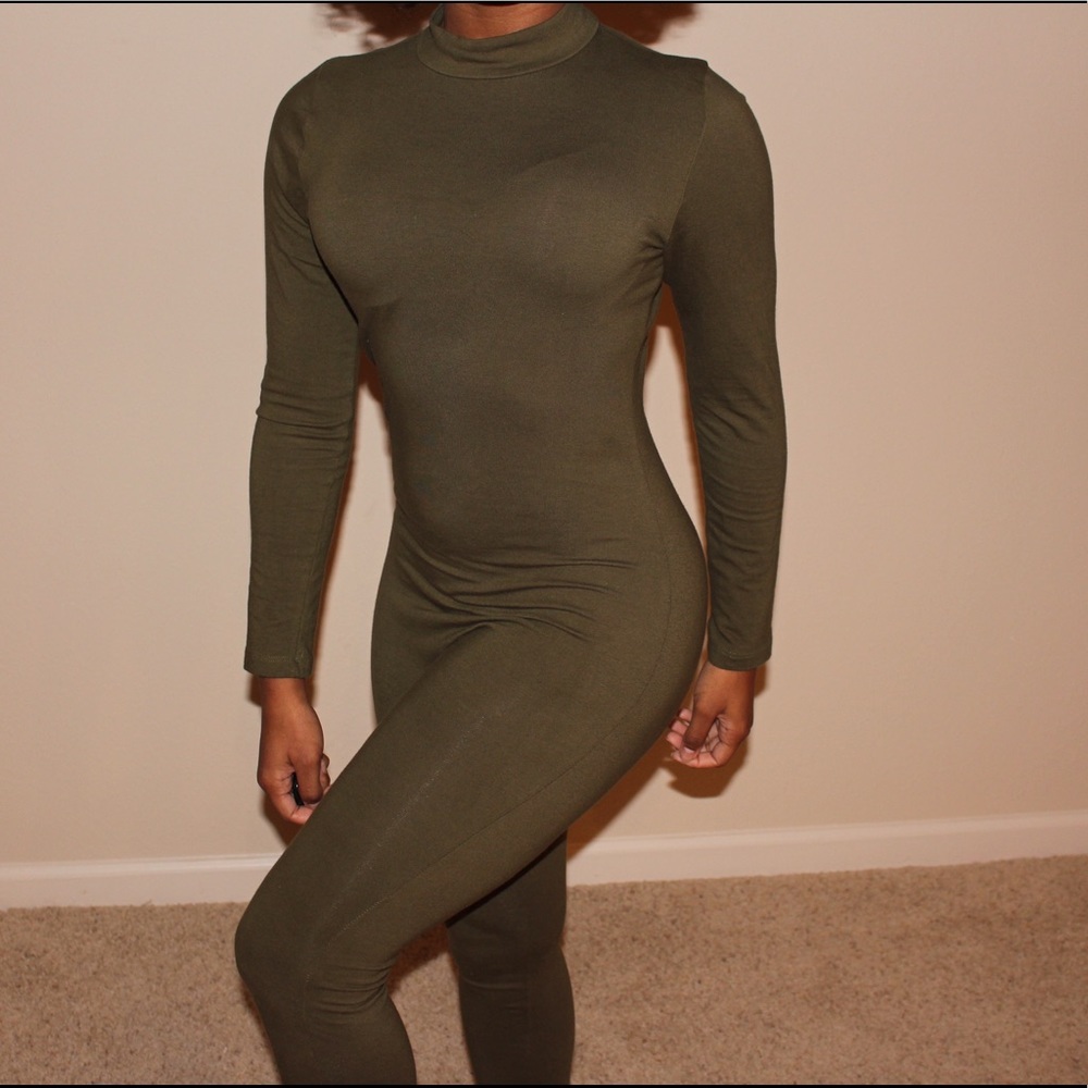 Olive Green Body Suit