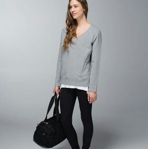 Lululemon After Asana Pullover Heathered Gray 4 🍋