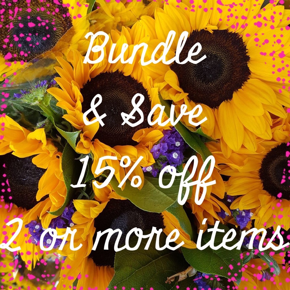 BUNDLE & SAVE 15% off 2 or more items