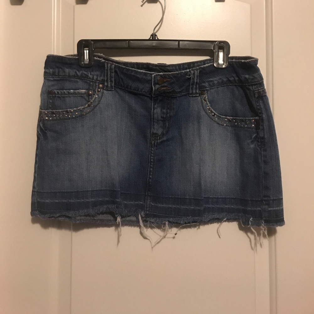 Jordache mini jean skirt